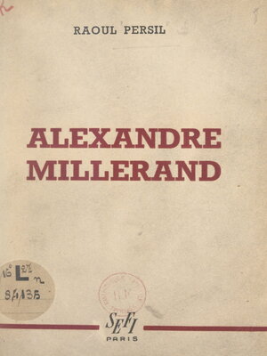 cover image of Alexandre Millerand (1859-1943)